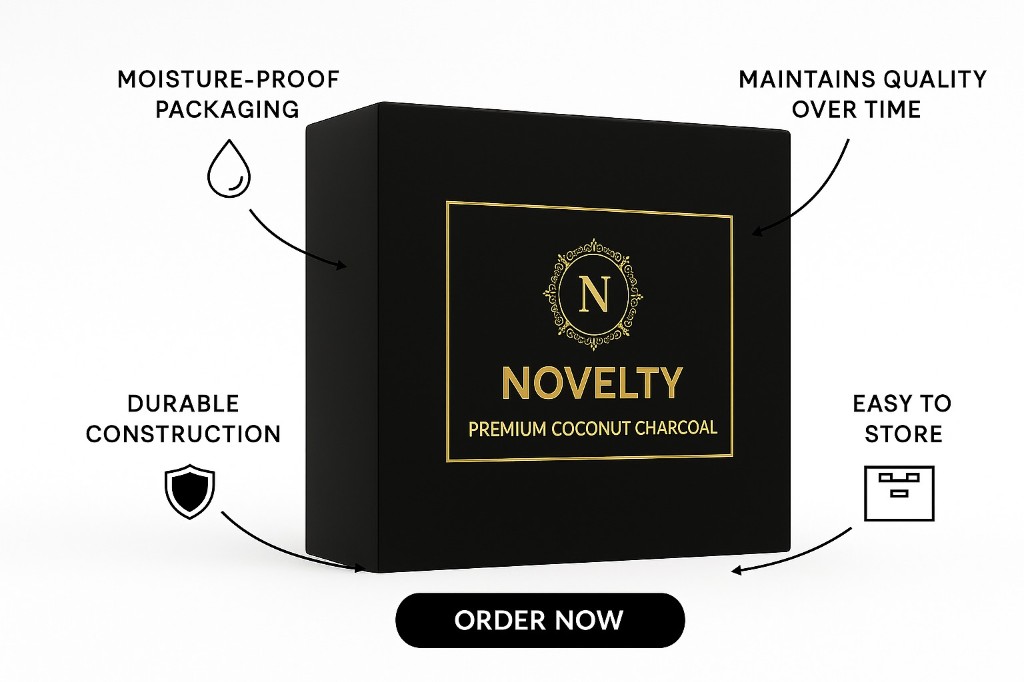 Novelty premium coconut charcoal packaging